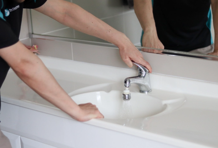 The Clean Plumber Our professional plumbers completing a Thermostatic Mixing Valve service