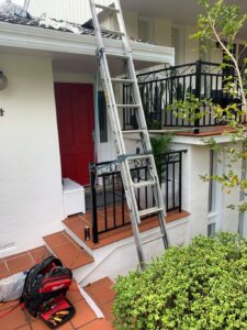 The Clean Plumber - Roof Plumbing with ladder to the roof